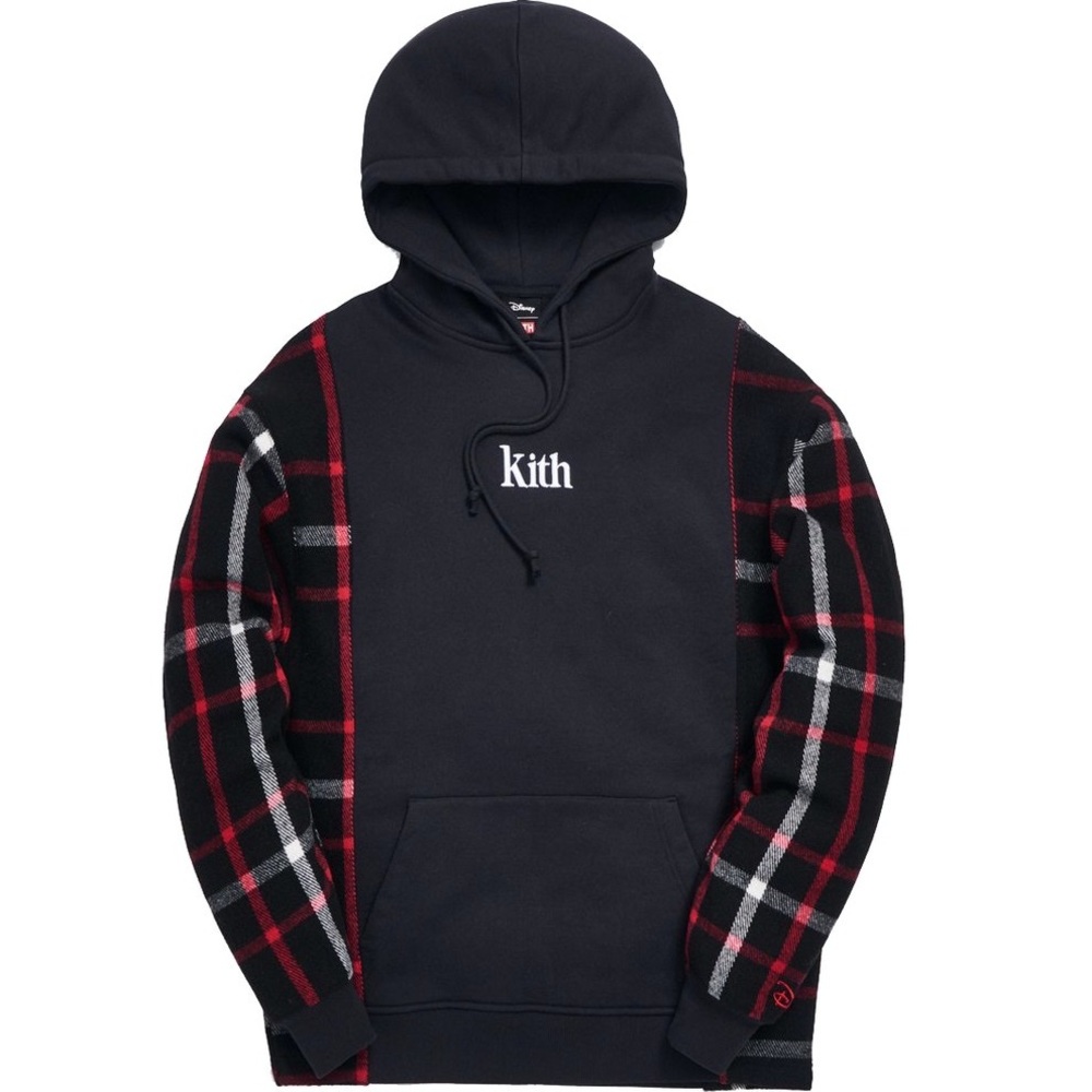 Kith x Disney Patchwork Wool Plaid Hoodie